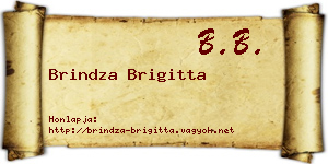 Brindza Brigitta névjegykártya